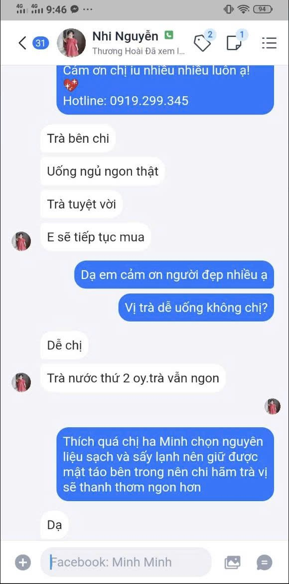 Ảnh chụp màn hình tin nhắn khách hàng 11