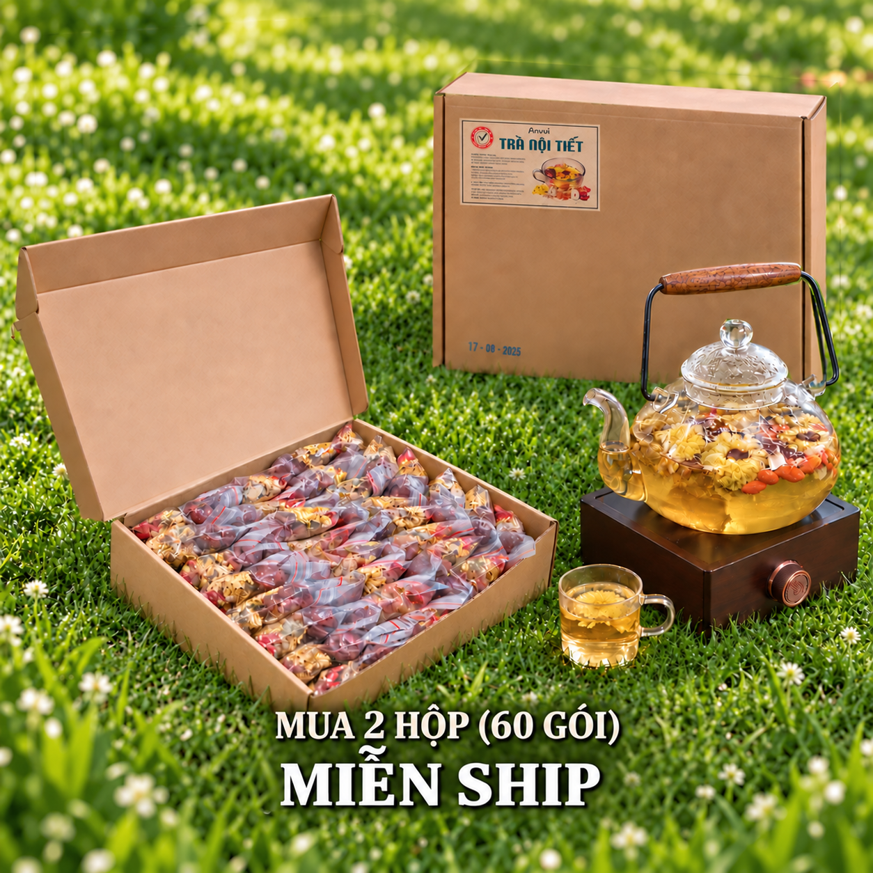 Mua 2 hộp (60 gói) miễn ship